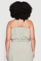 Womens Plus Almost Famous Cropped Cami, 1X