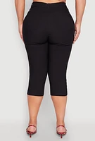 Womens Plus Hyperstretch Capri Pants,