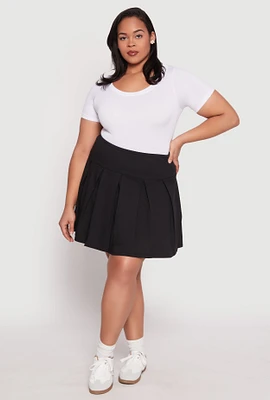 Womens Plus Pleated Skirt, 2X