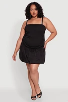 Womens Plus Almost Famous Convertible Bubble Hem Dress,
