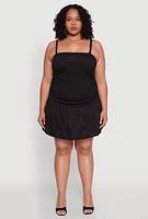 Womens Plus Almost Famous Convertible Bubble Hem Dress,