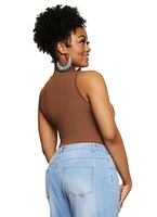 Womens Plus Daisy Tank Bodysuit,