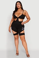 Womens Plus Cut Out Cami,