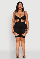 Womens Plus Cut Out Cami,