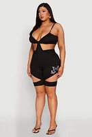 Womens Plus Cut Out Cami,