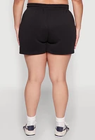 Womens Plus Drawstring Sweatshorts,