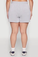 Womens Plus Drawstring Sweatshorts,