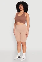 Womens Plus Seamless High Waist Bike