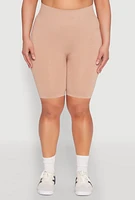 Womens Plus Seamless High Waist Bike
