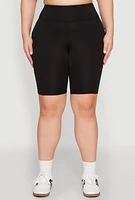 Womens Plus Spandex Biker Shorts,