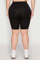 Womens Plus Spandex Biker Shorts,