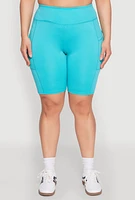Womens Plus Spandex Biker Shorts,