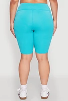 Womens Plus Spandex Biker Shorts,