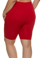 Womens Plus Seamless Bike Shorts,