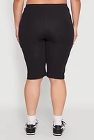 Womens Plus Size Love Yourself Graphic Biker Shorts, Multi, Size 3X