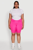 Womens Plus Side Pocket Cycling Shorts,
