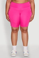 Womens Plus Side Pocket Cycling Shorts,
