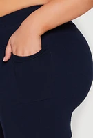 Womens Plus Cell Phone Pocket Shorts,