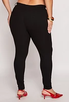 Womens Plus Size Hyperstretch High Waisted Pants, Black, Size 1X