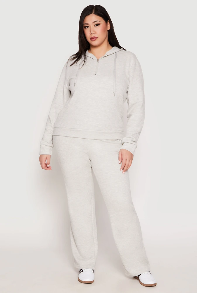 Womens Plus Size Ribbed Knit Sweatshirt, Grey, Size 1X