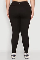 Womens Plus Snatched High Waisted Cell Phone Pocket Leggings,