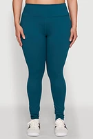 Womens Plus Snatched High Waisted Cell Phone Pocket Leggings,