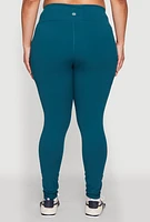 Womens Plus Snatched High Waisted Cell Phone Pocket Leggings,