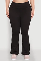 Womens Plus Snatched High Waisted Flared Active Pants, 3X