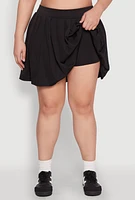 Womens Plus Pleated Tennis Skirt,
