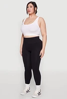Womens Plus High Waisted Seamless Leggings,