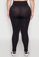 Womens Plus High Waisted Seamless Leggings,