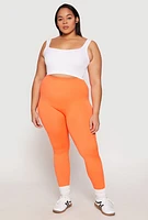 Womens Plus Side Laser Cut Seamless Leggings, 2X-3X