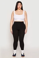 Womens Plus Seamless High Waisted Leggings,