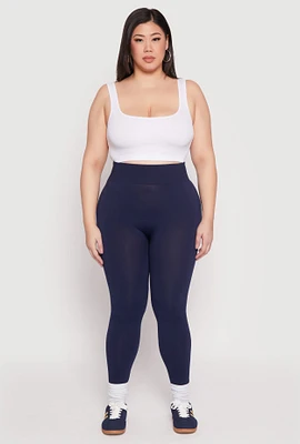 Womens Plus Seamless High Waisted Leggings,