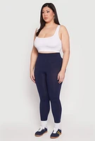 Womens Plus Seamless High Waisted Leggings,
