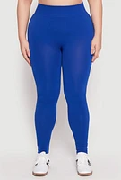 Womens Plus Seamless High Waisted Leggings,