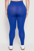 Womens Plus Seamless High Waisted Leggings,