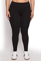 Womens Plus High Waist Side Pocket Leggings,