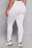 Womens Plus Size Only One You Bear Graphic Leggings, White, Size 3X
