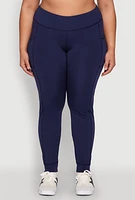 Womens Plus High Waisted Cell Phone Pocket Leggings, 3X