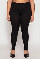 Womens Plus Size High Waisted Leggings, Black, Size 3X