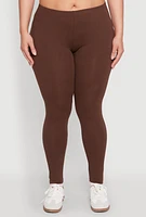 Womens Plus Size High Waisted Leggings, Brown, Size 3X