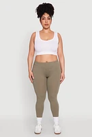 Womens Plus High Waisted Leggings,