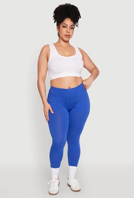 Womens Plus High Waisted Leggings,