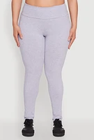 Womens Plus Side Pocket High Waisted Leggings,