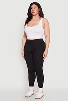 Womens Plus Side Pocket Leggings,