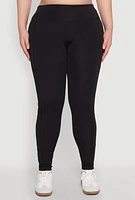 Womens Plus Side Pocket Leggings,