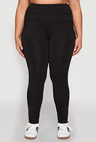 Womens Plus Cell Phone Pocket Leggings,