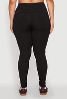 Womens Plus Side Zip Pocket Leggings,