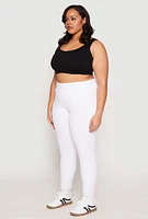 Womens Plus Side Pocket High Waist Active Leggings,
